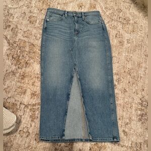 HUDSON Reconstructed Denim Skirt – Size 26 – Offshore Wash NWT